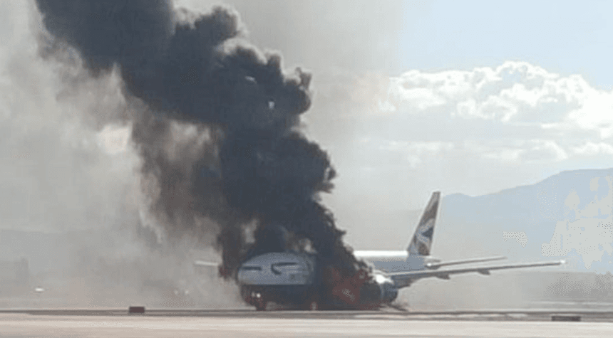 Emergency in the Skies: Frontier Flight Catches Fire While Landing at Las Vegas Airport